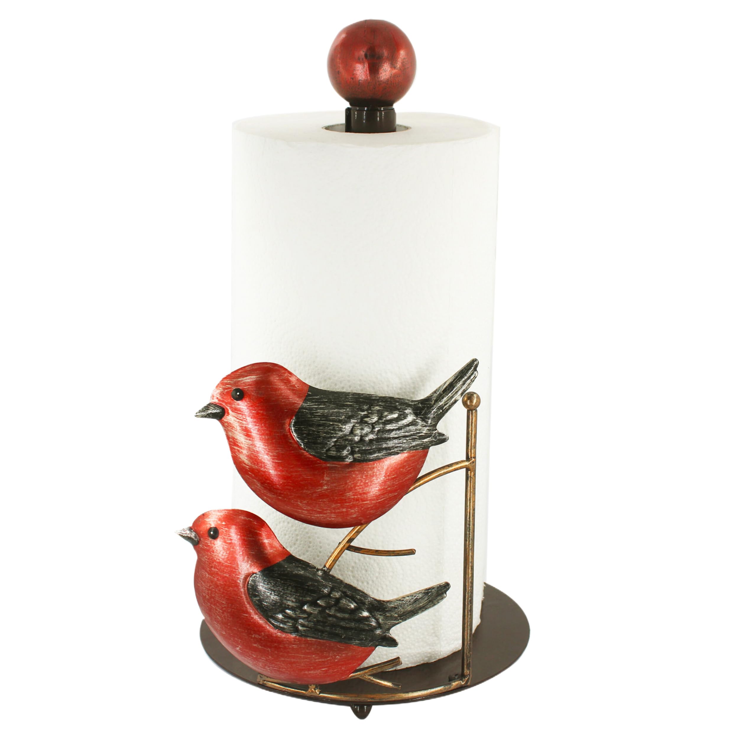 Photo 1 of Red Paper Towel Holder Red Kitchen Decor Decorative Paper Towel Holders Bird Paper Towel Holder Countertop Cardinal for Christmas Valentine Mother Day