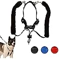 Sporn Original Training Halter, No Pull Dog Harness for Large Dogs with Black Padded Sherpa Sleeves, Breathable Large Dog Harness No Pull, Provides to All Extra Large Sized Breeds