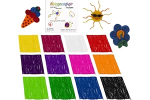 Craytastic! Stringamajigs Wax Sticks for Kids - Big Box of 480 Pieces (40 Each in 12 Colors) - Bendable String for Creative Crafts and Wacky Shapes