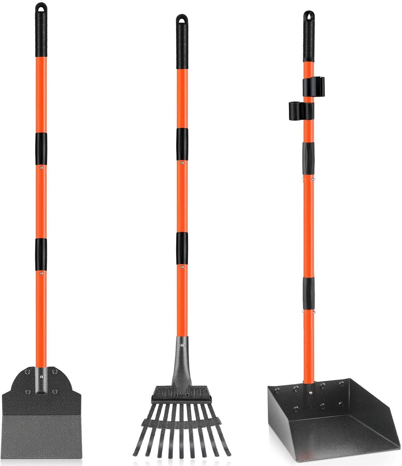 INTECAL Dog Pooper Scooper, Detachable Long Handle Poop