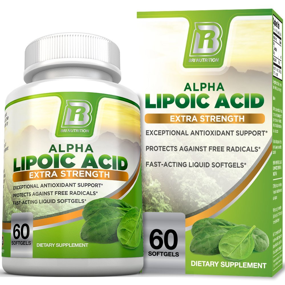 BRI Nutrition Alpha Lipoic Acid ALA Softgel Combats Free Radical