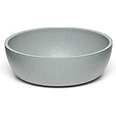 Loving Pets - Dolce Bamboo - Eco-Friendly Pet Bowls & Dishes for Dog, Cats, Puppy Food and Water Bowl -Sustainable and Dishwasher Safe, Made with Real Bamboo (Large, Slate-Grey)