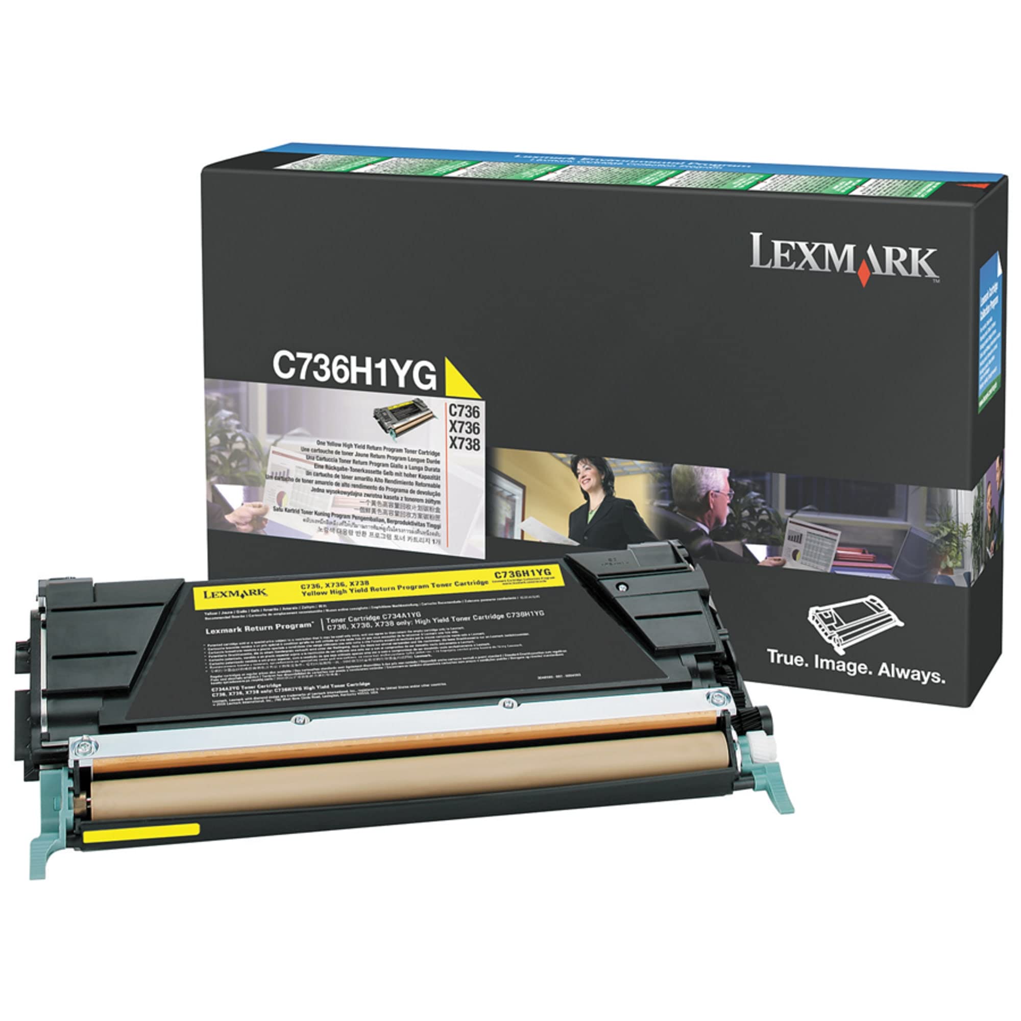 AmazonUk/MG1AT Lexmark C736H1YG Laser Toner for C736 - yellow