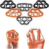 5BILLION Hand Strength Grip & Finger Stretcher - Strength Trainer for Golf Grip, Guitar Finger, Forearm Exercise, Cycling, Climbing, Prevention and Rehab