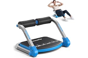 MERACH Ab Machine, Sit Up Exercise Equipment with 3 Adjustable Resistance Levels, Automatic Rebound Ab Crunch Machine for Core Workout, Ab Workout Equipment for Stomach