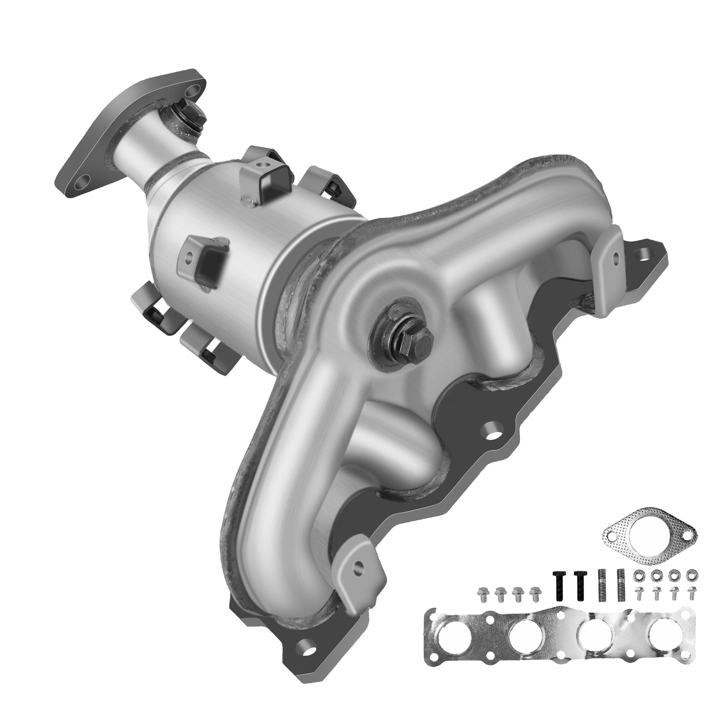 Photo 1 of [Front]FortunaFlow Exhaust Manifold Catalytic Converter Compatible with Hyundai Tucson 2010-2015,Kia Sportage 2011-2016 2.4L,Replace 641484,14650,41131(EPA Compliant+standard)