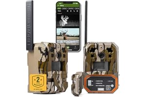 Moultrie Edge Pro Cellular Trail Camera - 2 Pack - Auto Connect, Nationwide Coverage, False Trigger Elimination Tech,1080p Video with HD Audio, 100ft Detection Range