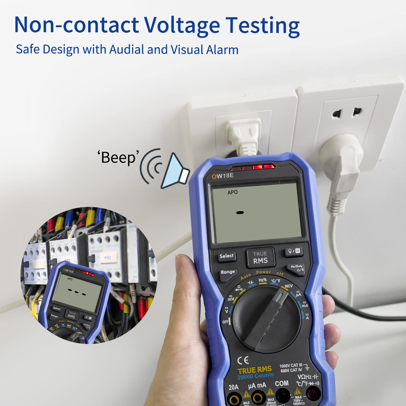 Mua OW18E Bluetooth Digital Multimeter, 20000 Counts True RMS Voltmeter ...