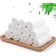 JEFFSUN Wash Cloths 12 Pack | Super Soft and Skin Friendly Face Towel for Sensitive Skin | Reusable Makeup Remover Cloth