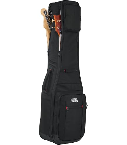Amazon.com: Pro Tec CF233DBL Double Bass Guitar Gig Bag - Gold