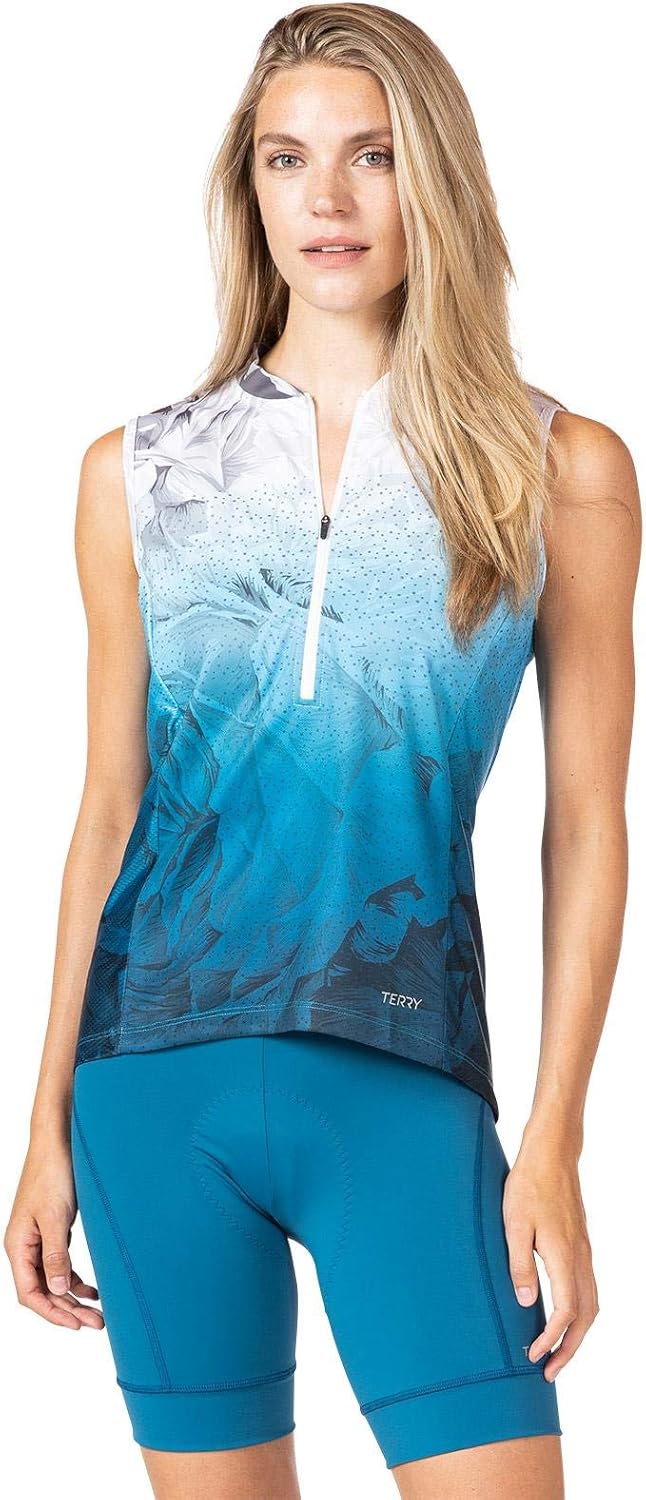 Terry Breakaway Jersey - Women's Sleeveless UPF 50+ Shirt: Clothing