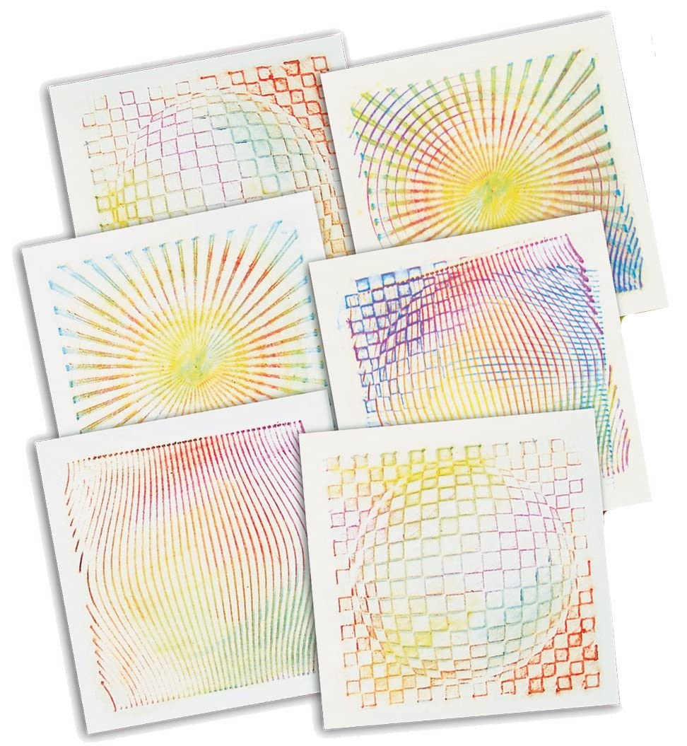 Photo 1 of ROYLCO R5841 Optical Illusion 7 by 7-Inch Rubbing Plates, 6-Pack