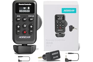 Wireless Camcorder Lanc Zoom Controller, Wired Remote Control with 2.5mm Jack Cable, IRIS, Focus, Video Recording and Zoom Co
