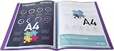 Exacompta Semi-Rigid PP Display Book A4 80 Views Purple 500µm 40 Pockets view 4