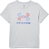 Under Armour Girls Freedom Foil Short Sleeve T Shirt