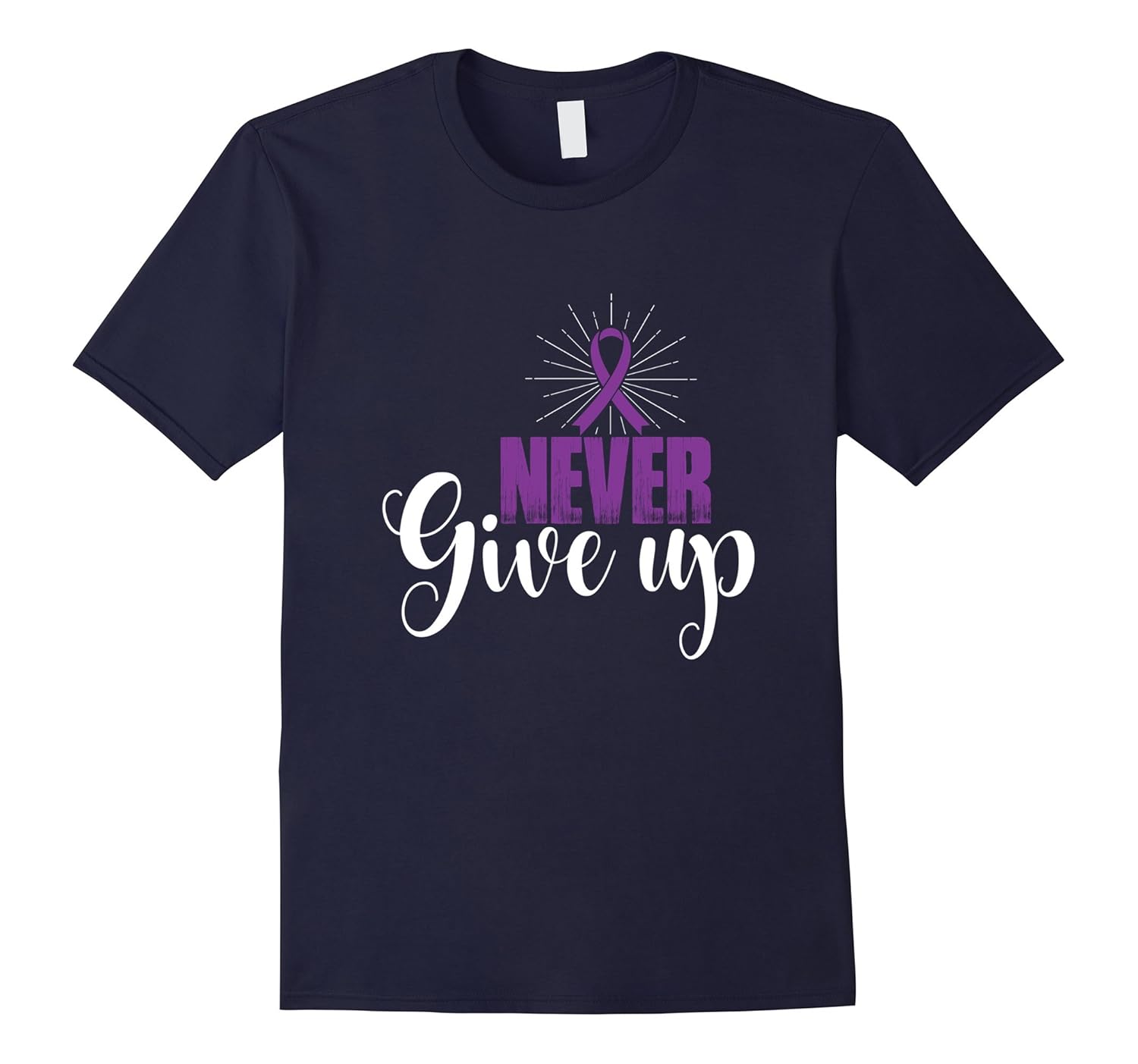 Never Give Up Pancreatic Cancer Awareness T-Shirt