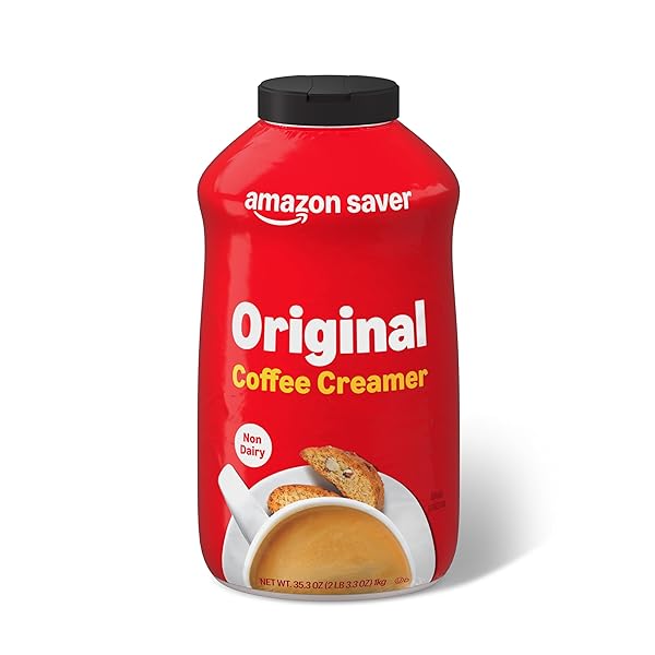 AMAZON SAVER, ORIGINAL COFFEE CREAMER, NON DAIRY, 35.3 OZ