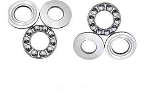 DEEG 2Pcs 51101 Thrust Ball Bearing 12mm Bore 26mm OD 9mm Width GCr15 Axial Ball Thrust Bearings for The Yow surfskate Front Truck and Mini Mill CNC…