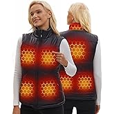 ARRIS 12V Heated Puffer Vest, Lightweight Electric Heating Vests Fleece Lining for Winter Work Hunting
