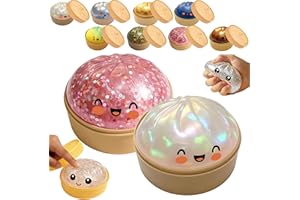 Glitter Dumpling Squishy Mystery Box, Squishy Dumpling Toy, Surprise Dumpling Squishy (2 Pcs-B)