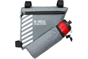 UPANBIKE Bike Triangle Frame Bag Bicycle Front Tube Bag 1.5L Polyester Bag Storage Bag for Road and Mountain Bikes