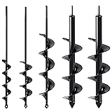 VASGOR Set of 5 Auger Drill Bit for Planting