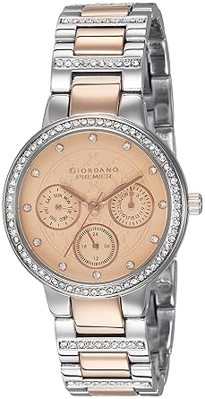 Giordano Analog Rose Gold Dial Womens Watch - P2053-66