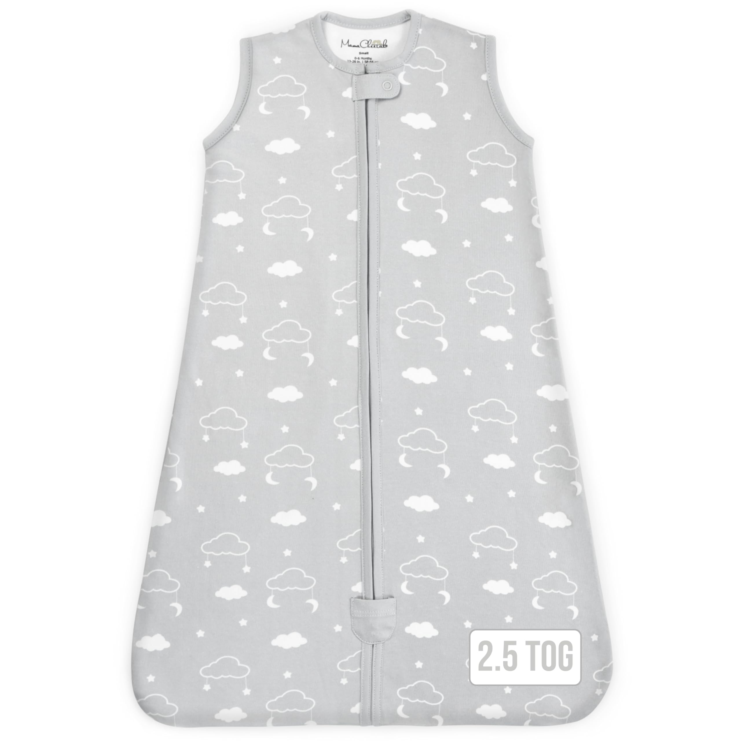 Mama Cheetah Baby Sleep Sack 2.5 TOG, Winter Baby Sleeping Bag with 2-Way Zipper, Organic Cotton Swaddle Transition Wearable Blanket for Boy Girl Infant Toddler, 0-6 Months, 1-Pack — image 1