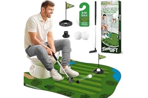 Dusor Toilet Golf Gifts for Men, White Elephant Gifts for Adults Funny, Stocking Stuffers for Men, Mens Gift for Christmas, Toilet Golf Game for Him Husband Dad, Gag Gift for Him Who Have Everything
