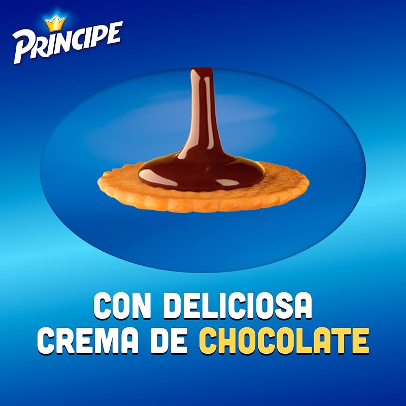 Biscoitos sanduíche príncipe original recheados com creme de chocolate ao leite pacote poupança 3 x 300g — foto 5 de 8