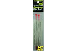 HT Enterprise SBF-2S Fluorescent Orange Spring Bobbers W/Snap 2/Pk, One Size