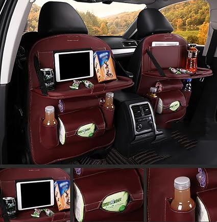 Qxxz Voiture Siege Arriere Organisateur Pour Bebe Automobile Kick Tapis Protecteur Pliable Table A Manger Pour Jouet Tasse Titulaire Stockage Voyage Accessoire Pour 2 Pcs 2 Amazon Fr Sports Et Loisirs