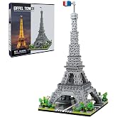 Myth Qholve Paris Eiffel Tower Model Building Blocks Micro Brick Architecture Landmark for Display Fun Construction Gift for Kids &amp; Adults