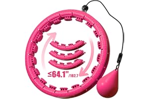 ZIBTREK Infinity Fitness Hoop Plus Size Weighted Fitness Ring, 32 Detachable Links Smart Exercise Hoop, 2 in 1 for Weight Loss and Massage, Ideal for Adults and Beginners