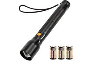 EverBrite Ultra Bright Tactical Flashlight, 900 Lumen Zoomable Adjustable Focus, 3 Light Modes, Heavy-Duty Aluminum Torch for Hurricane Supplies Camping, Includes 3C Alkaline Batteries