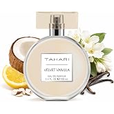 TAHARI Women&rsquo;s Velvet Vanilla Eau de Parfum Fruity &amp; Floral Perfume 100 ml | Coconut Cream Accord, Jasmine Blossom Heart, Lemon Citrus Lift Vanilla Warm Base, Elegant Sweet Fragrance, Long Lasting Scent