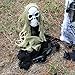 Halloween Haunters 25 Piece Scary Graveyard Tombstone & Reaper Prop Decoration Kit Set - Spooky Cemetery RIP Grave Marker with Light-Up Eyes - Rats, Spiders, Crows