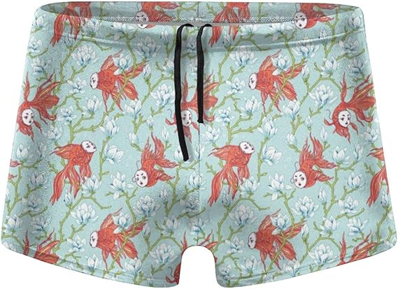 Amazon Co Jp 金魚マスク 水着 メンズ 競泳水着 ファッション 男性 スイムウェア 水泳 競泳用 フィットネス用 水泳パンツ 服 ファッション小物