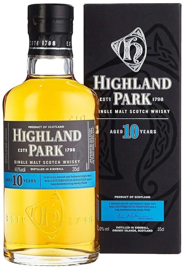 Highland Park 10 Jahre Single Malt Scotch Whisky (1 x 0.35 l)