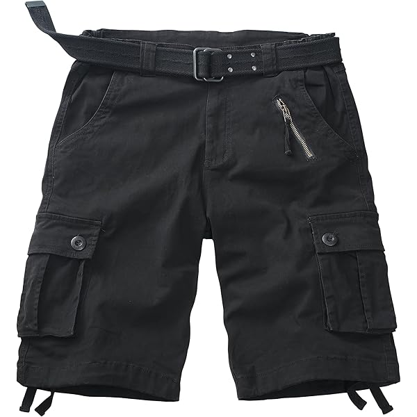 Generic Mens Dress Shorts Casual Button Cargo Shorts Loose