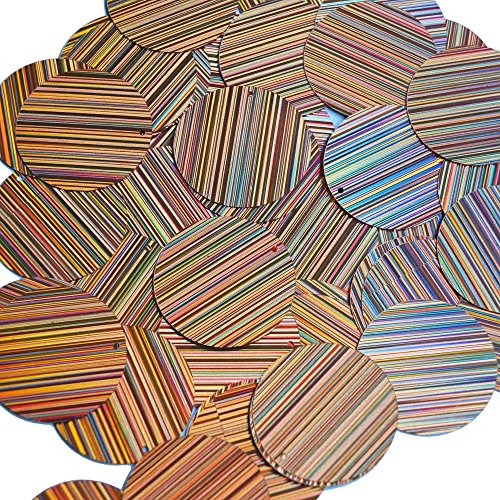 Sequin 30mm Round Peach Pink City Lights Reflective Couture loose Paillettes. Made in USA.