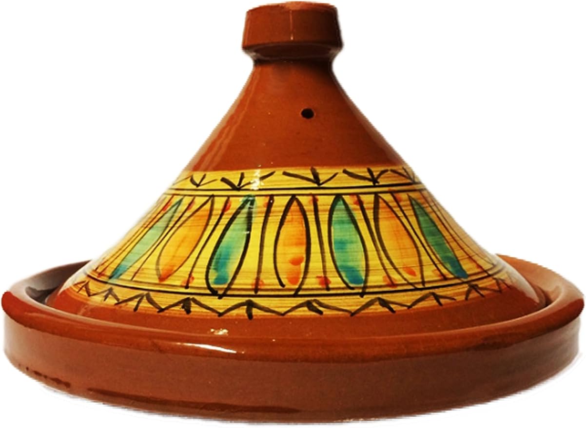 Amazon.de: Marokkanische Tajine Topf zum Kochen | Schmortopf glasiert Gulnar Ø30cm 4-5 Personen ...