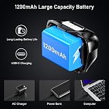Blukar Head Torch Rechargeable 2 Pack 2000L 8 Modes IPX5 Sensor Light view 6