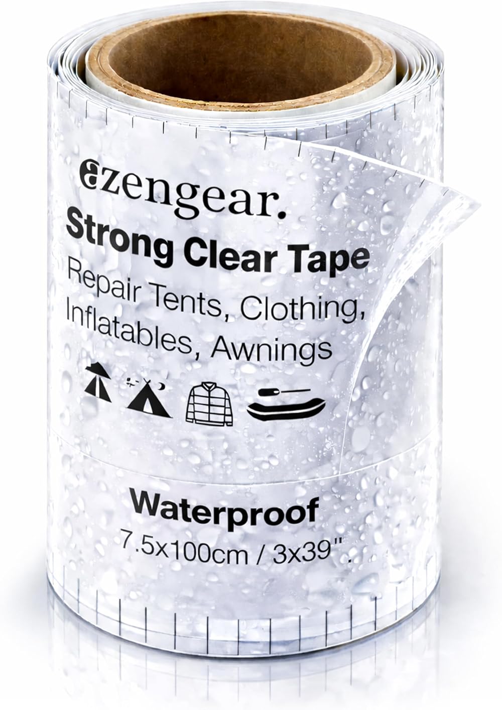 aZengear Clear Tenacious Waterproof Tape Repair Kit 7.5x100cm