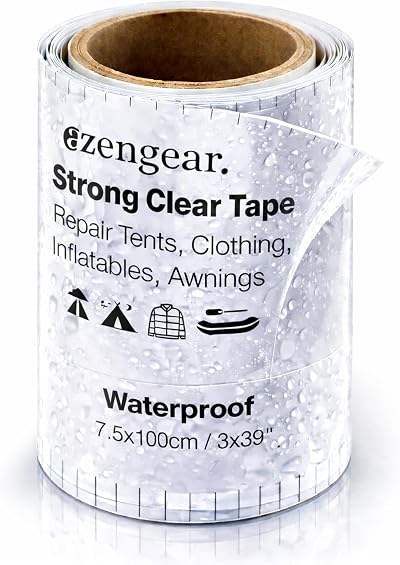 aZengear Clear Tenacious Waterproof Tape Repair Kit 7.5x100cm