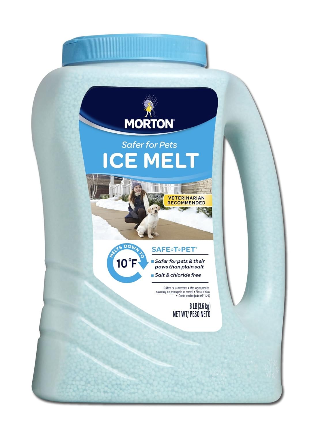 DeIcers & Salt Spreaders 8 Pound Jug Morton SafeTPet Snow & Ice Melt