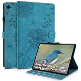 Samsung Galaxy Tab A11+ Plus Case 11 Inch, Dandelion Cover Soft Touch Premium Faux Leather Made with Card Slots and Kickstand, Water-Proof Precise Cutouts Compatible with Galaxy Tab A9+ 11" Blue