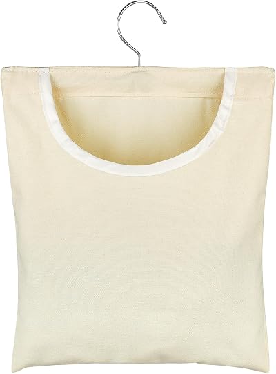 Vicloon Hanging Peg Bag with Hook, 30x26cm, Durable Canvas Clothespin Organizer