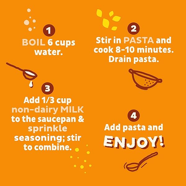 ANNIE’S VEGAN MAC AND CHEDDAR FLAVOR SAUCE, VEGAN MACARONI AND CHEESE MADE WITH ORGANIC PASTA, 4 CT, 24 OZ