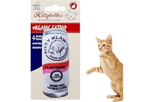 Huxley & Kent Cat Toy | Kitty Klaw Clawberry | Nappy Hour Strong Catnip Filled Cat Toy | Soft Plush Kitty Toy with Catnip and Crinkle | Kittybelles